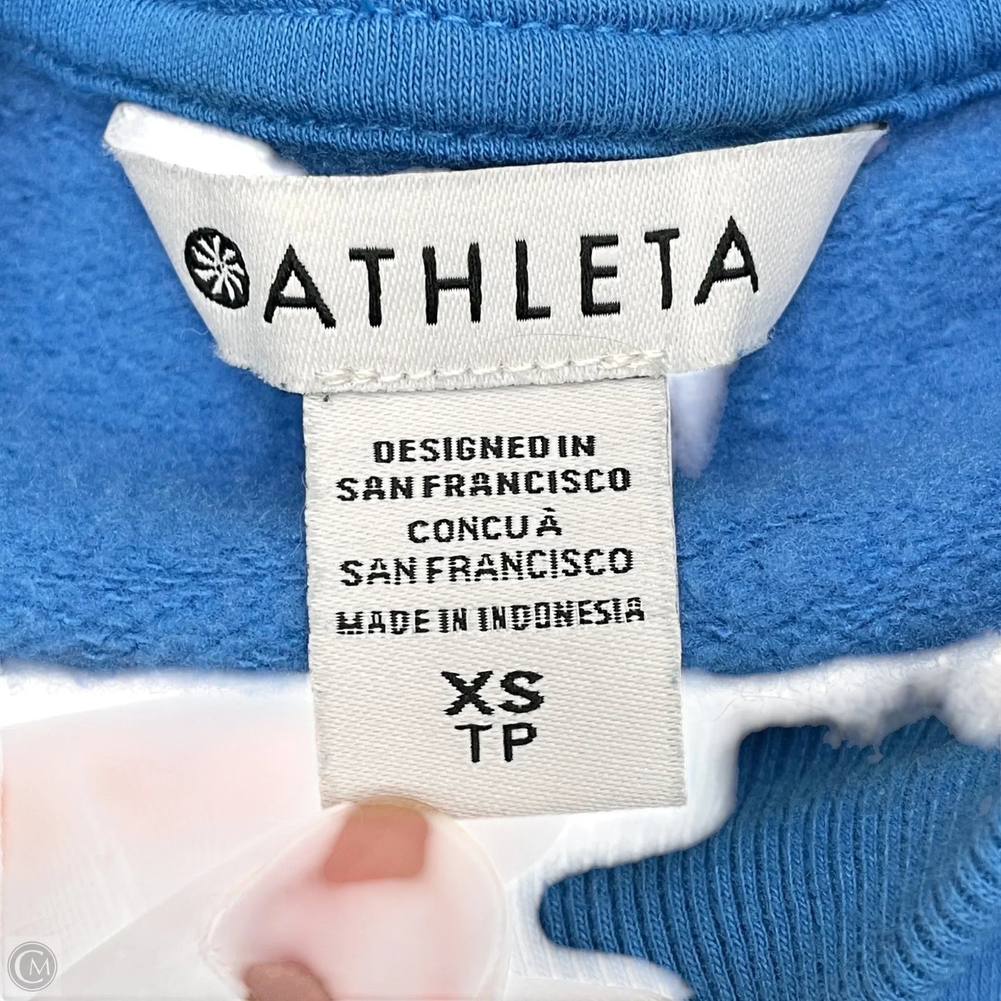 Sweatshirt Crewneck By Athleta In Blue, Size: Xs