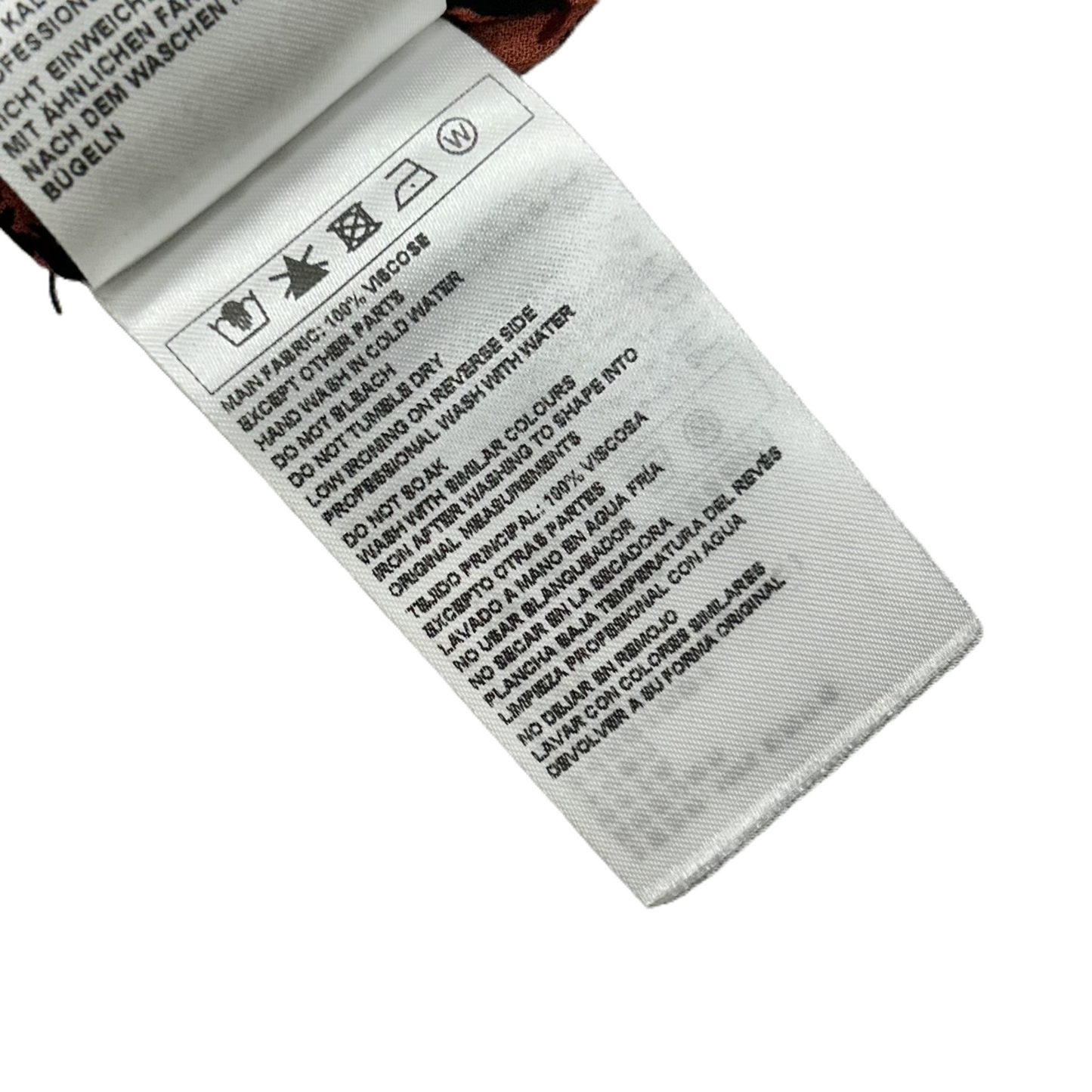 Blouse Long Sleeve By Ba&sh In Black & Red, Size: S