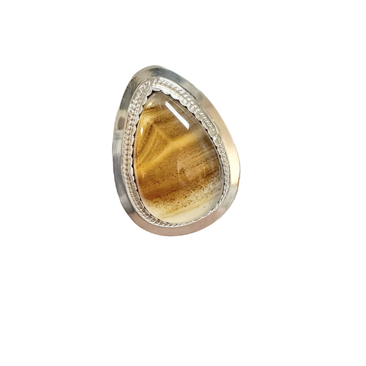 Ring Sterling Silver , Size: 9