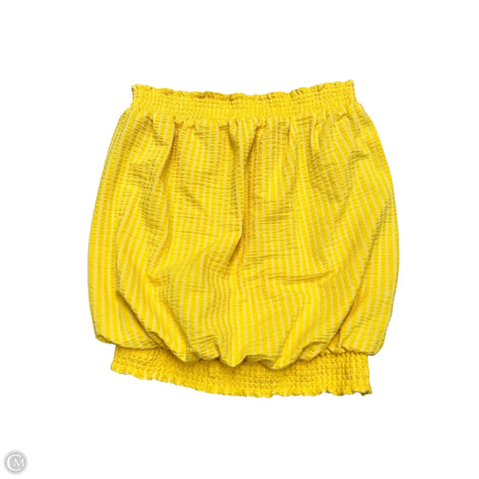 Top Sleeveless By Anthropologie In Yellow, Size: Xs