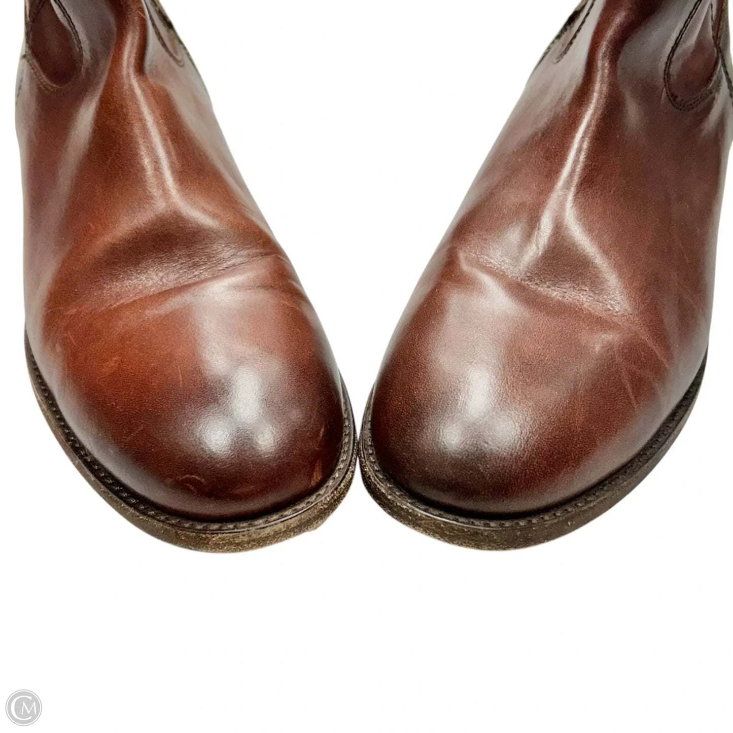 Boots Designer By Frye In Brown, Size: 9.5