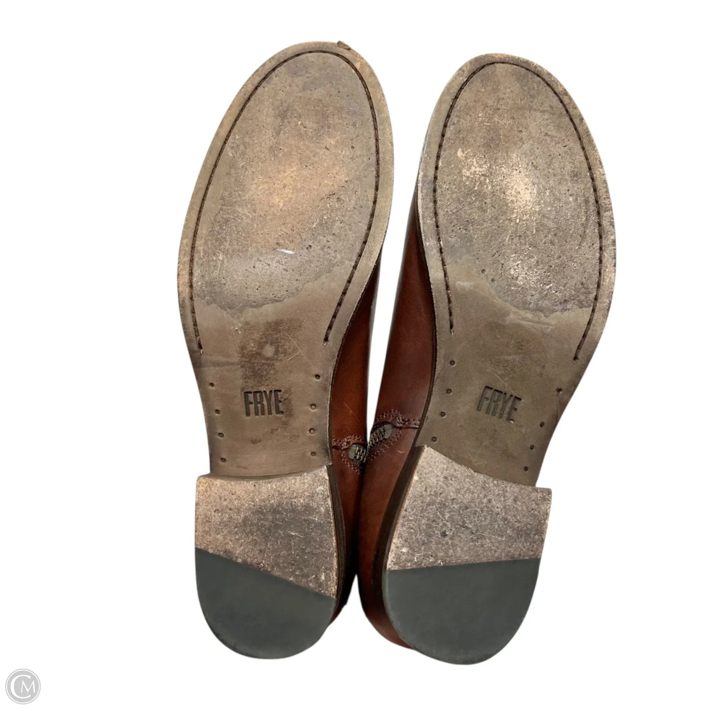 Boots Designer By Frye In Brown, Size: 9.5