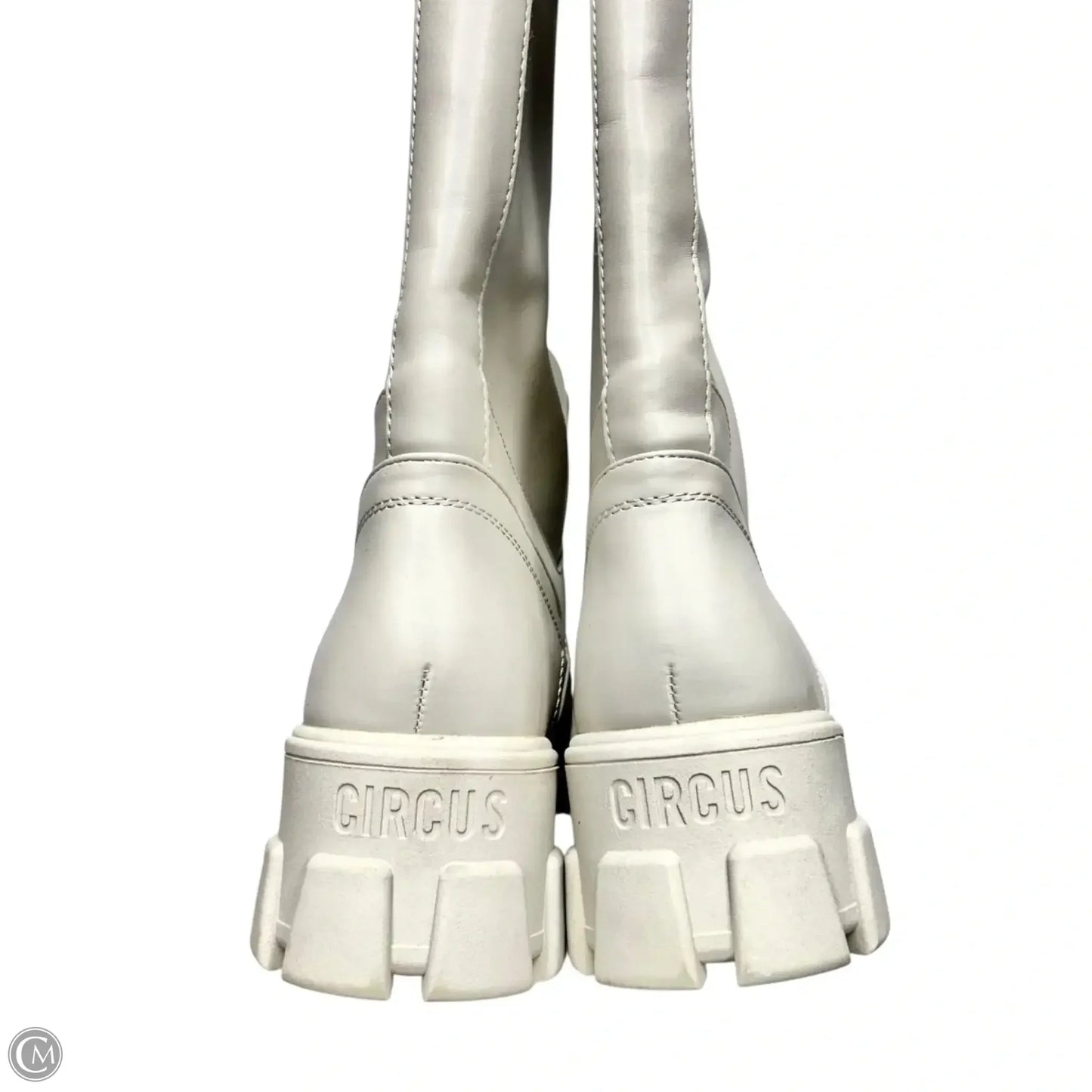 Boots Knee Heels By Circus By Sam Edelman In Beige, Size: 9.5