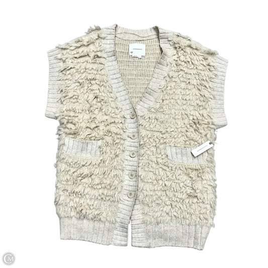 Sweater Cardigan By Anthropologie In Cream, Size: L