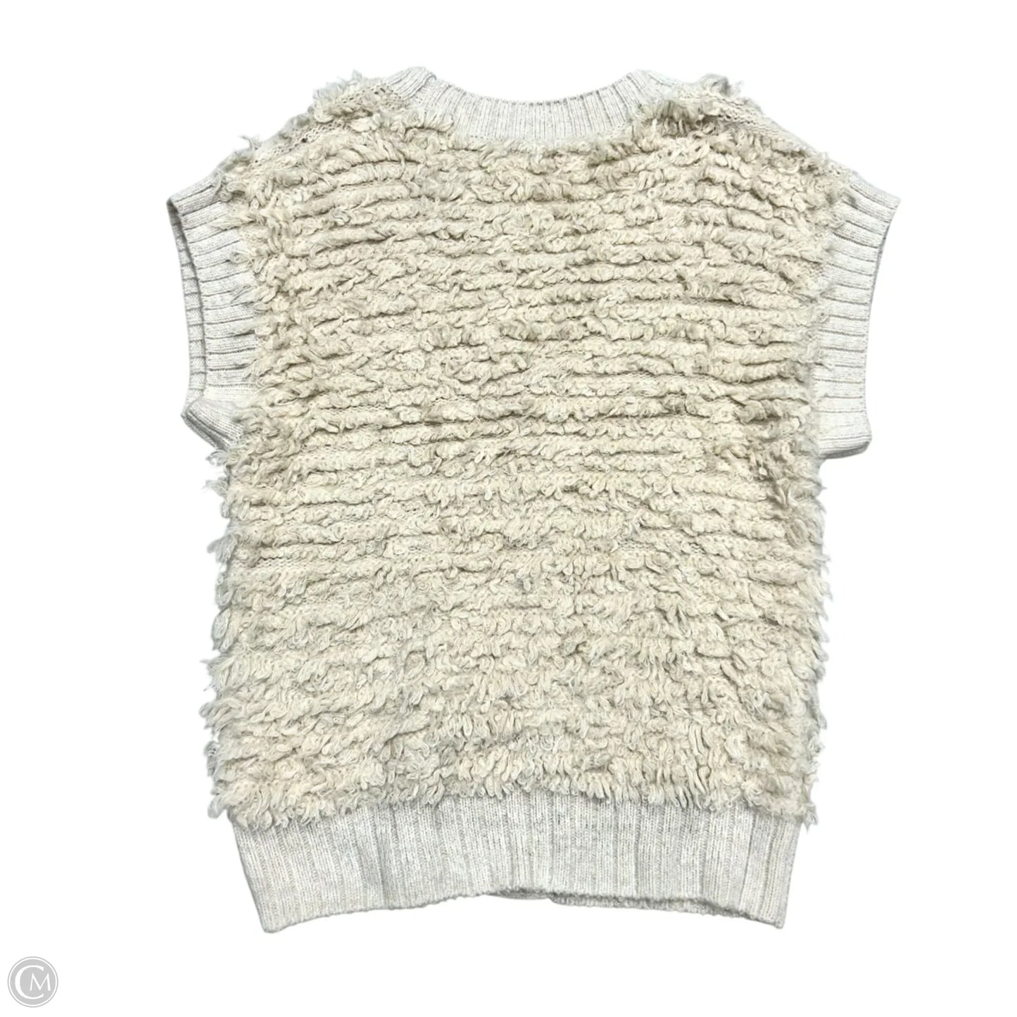 Sweater Cardigan By Anthropologie In Cream, Size: L