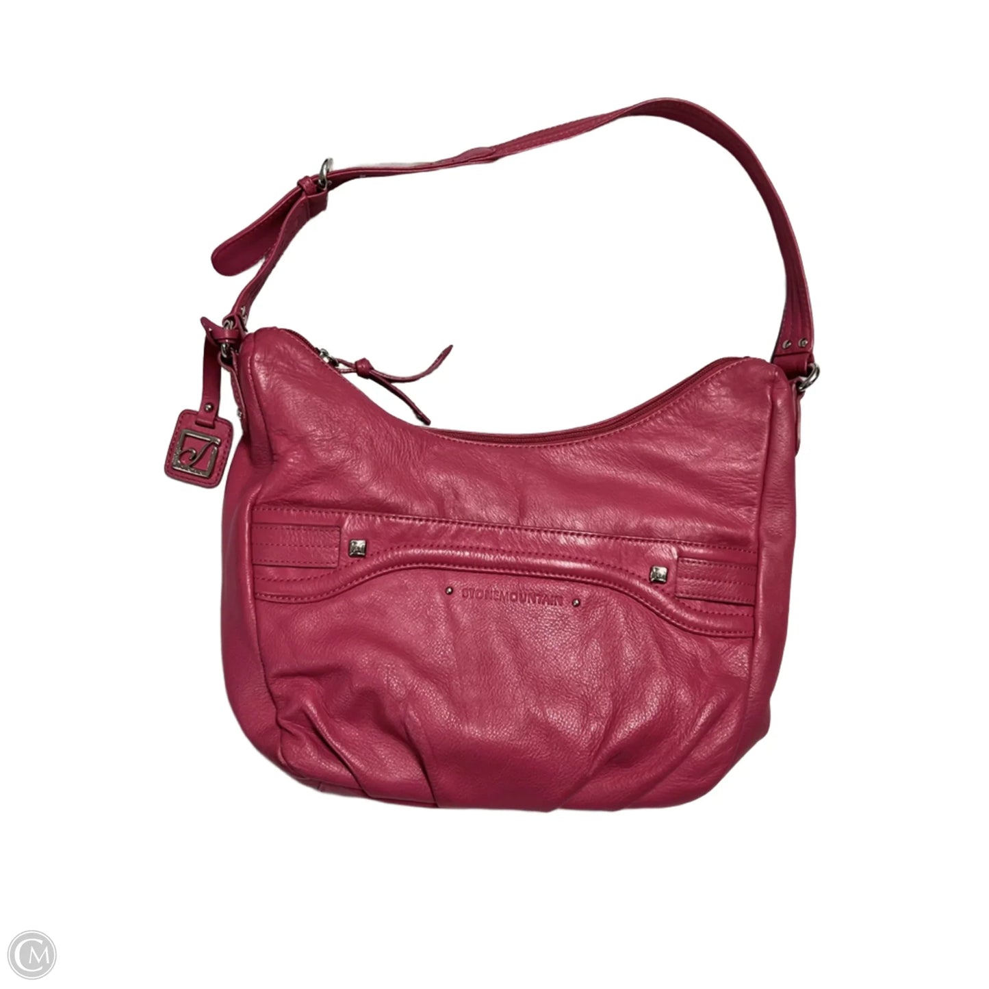 Handbag Leather By Stone Mountain, Size: Medium