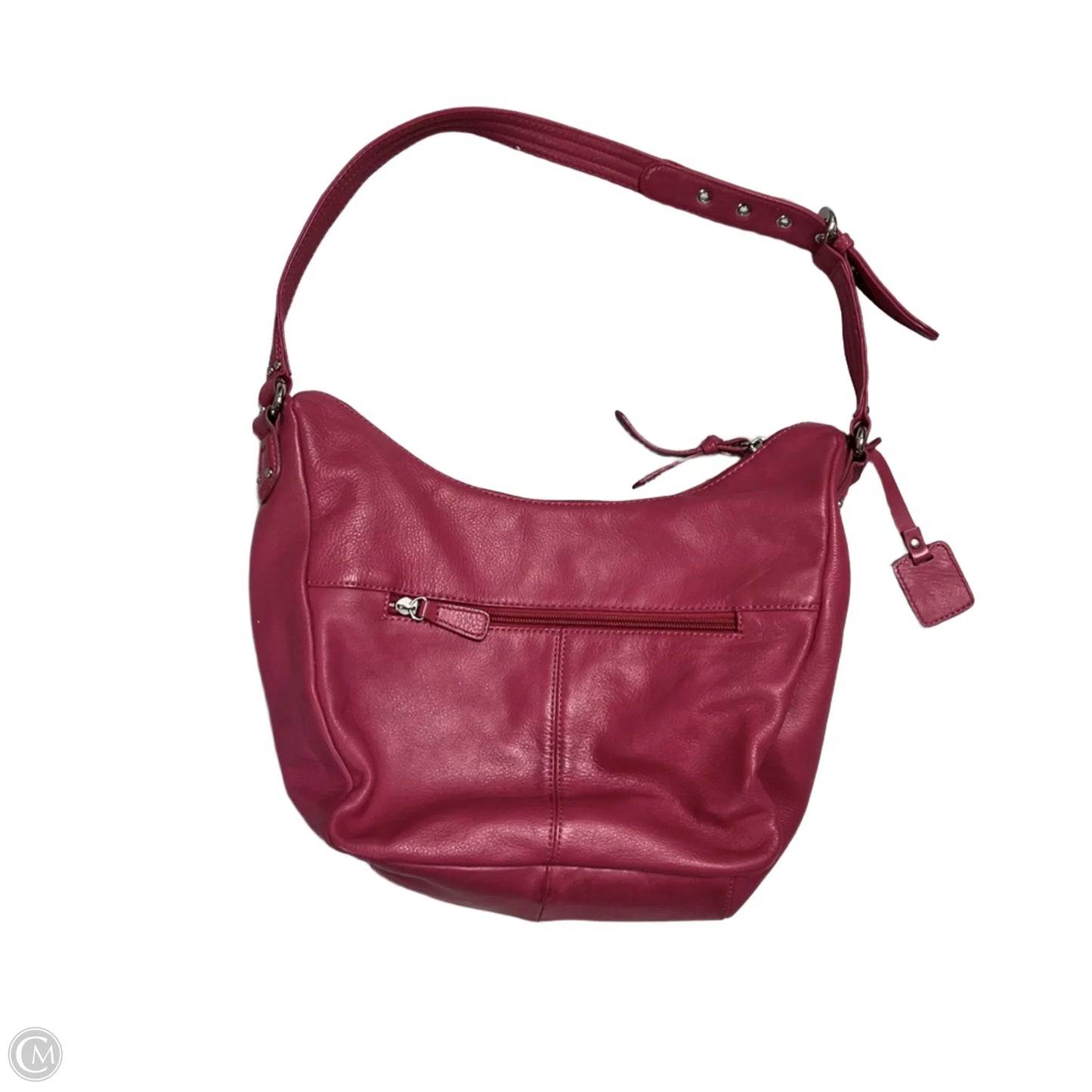 Handbag Leather By Stone Mountain, Size: Medium