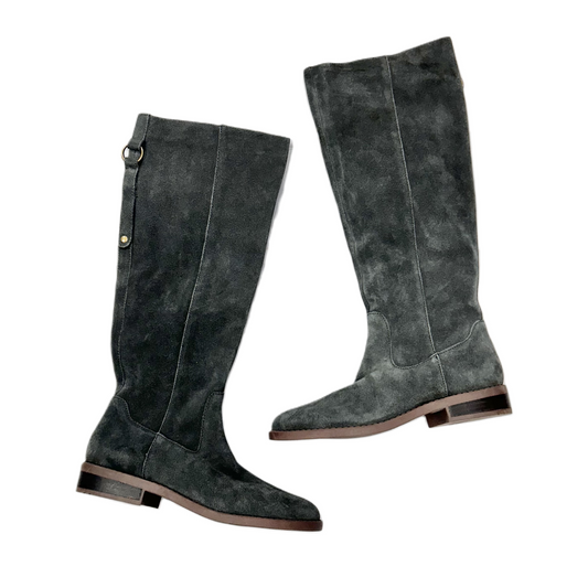 Boots Knee Flats By Market & Spruce In Grey, Size: 6.5