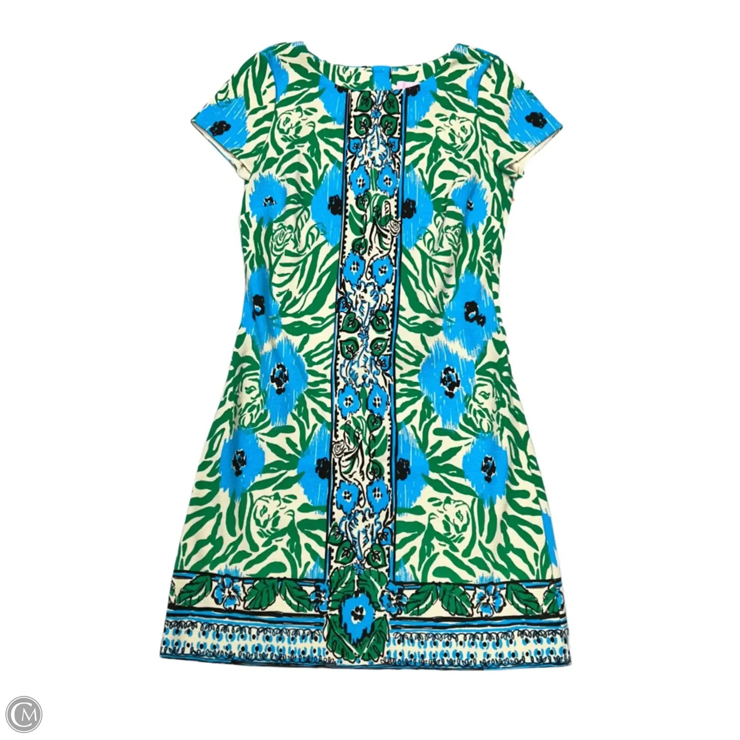 Dress Designer By Lilly Pulitzer In Blue & Cream, Size: S