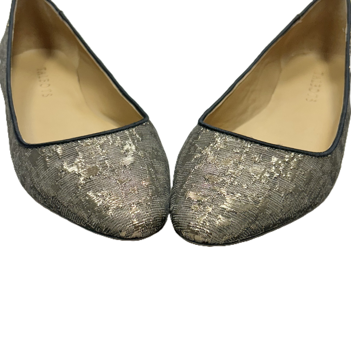 Shoes Flats By Talbots In Black & Gold, Size: 5.5