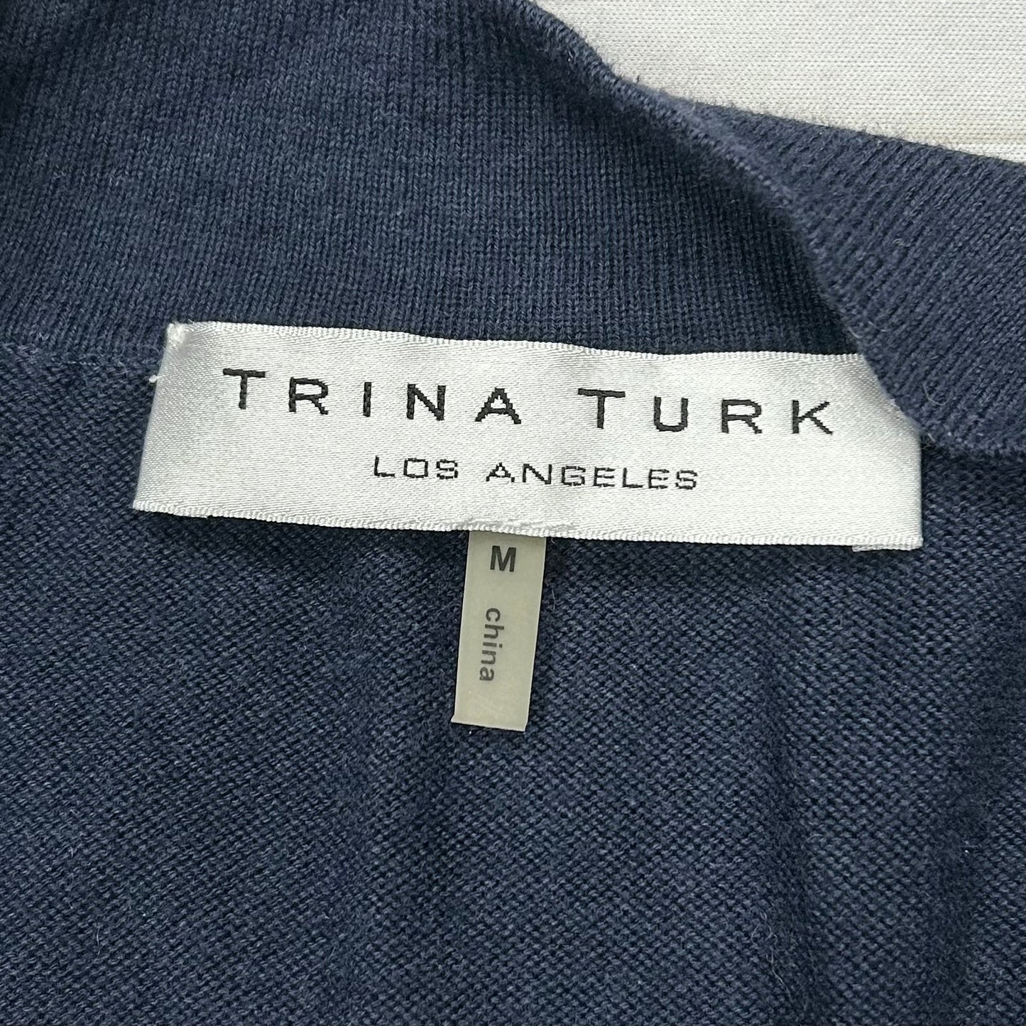 Sweater Cardigan By Trina Turk In Navy, Size: M
