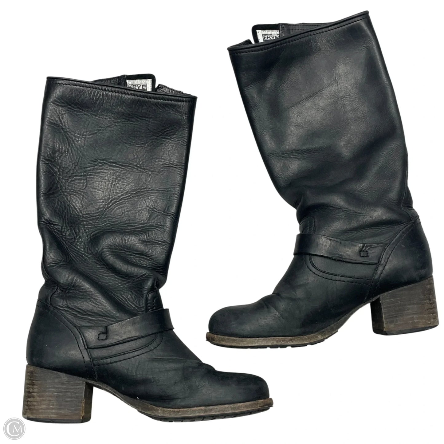 Boots Designer By Frye In Black, Size: 8.5