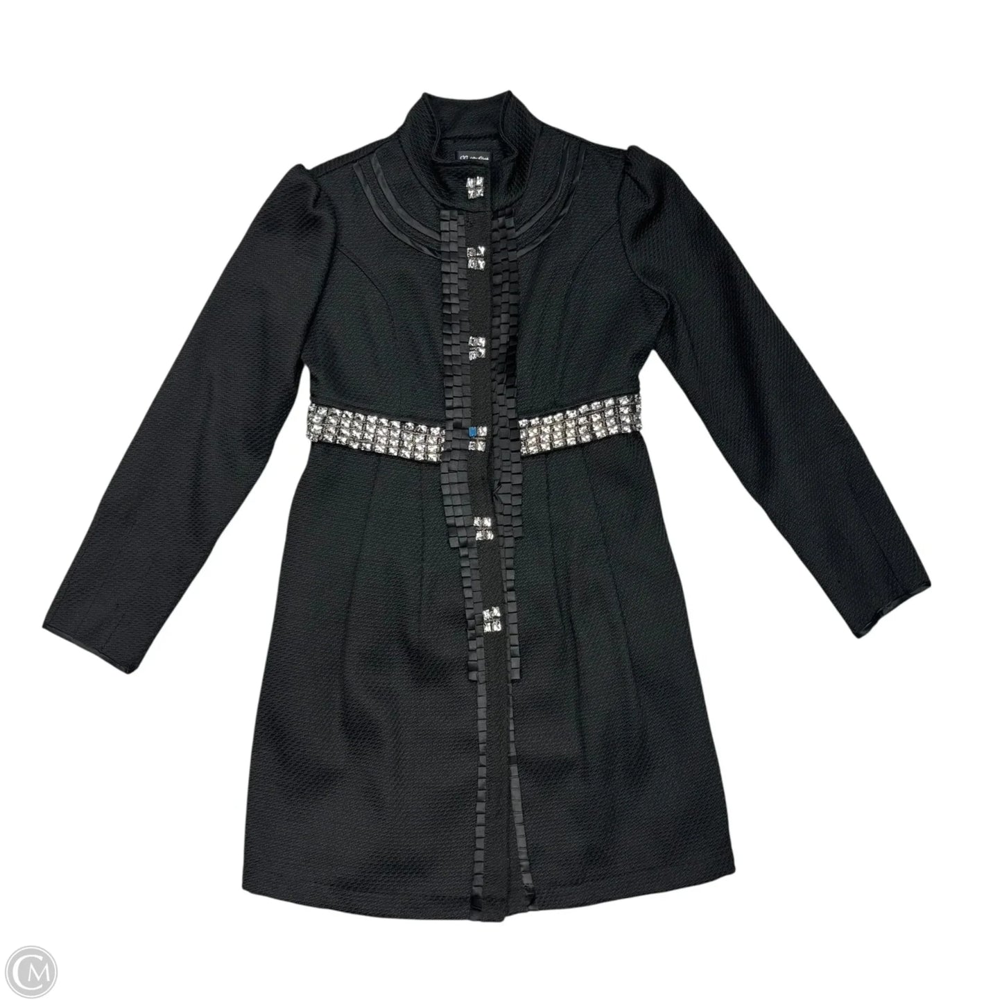 Coat Peacoat By Ccc Couture In Black & Silver, Size: Xs