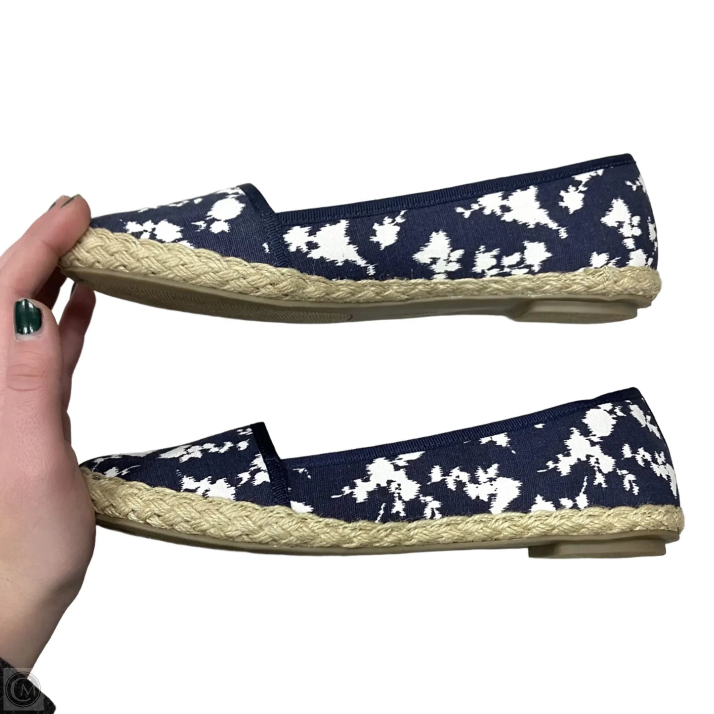 Shoes Flats By Lands End In Blue & White, Size: 7.5