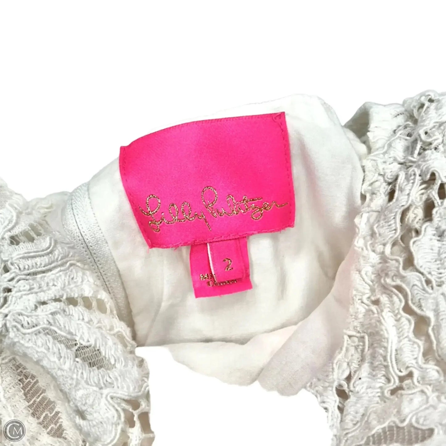 Dress Designer By Lilly Pulitzer In Pink & White, Size: Xs