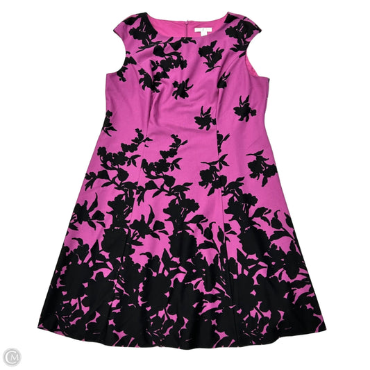 Dress Casual Short By London Times In Black & Purple, Size: Xl