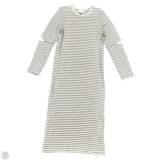Dress Casual Maxi By Current Elliott In Black & Cream, Size: L