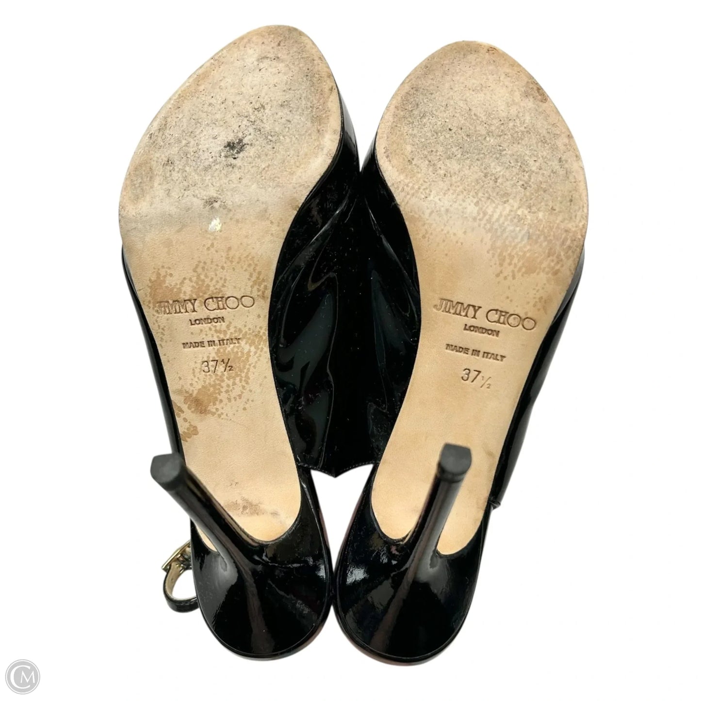 Shoes Luxury Designer By Jimmy Choo In Black, Size: 7.5