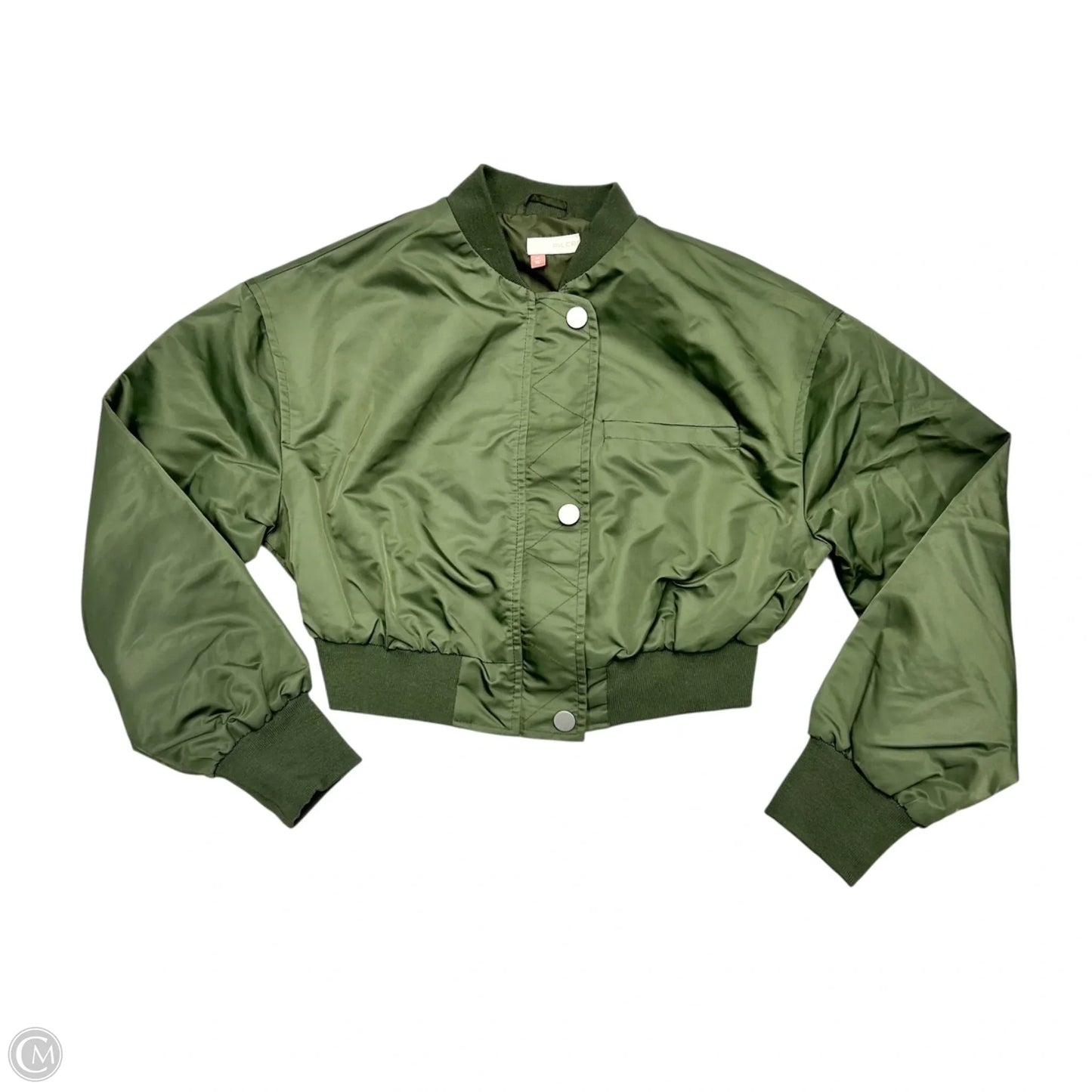 Jacket Moto By Pilcro In Green, Size: Xs