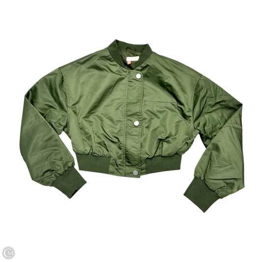Jacket Moto By Pilcro In Green, Size: Xs