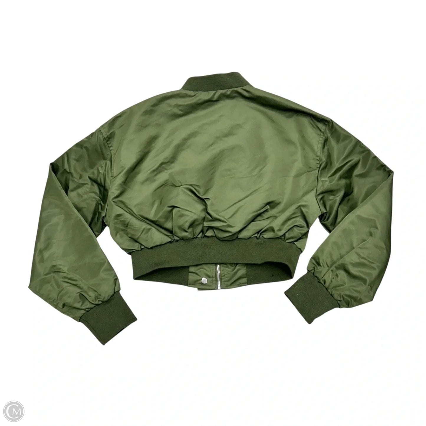 Jacket Moto By Pilcro In Green, Size: Xs