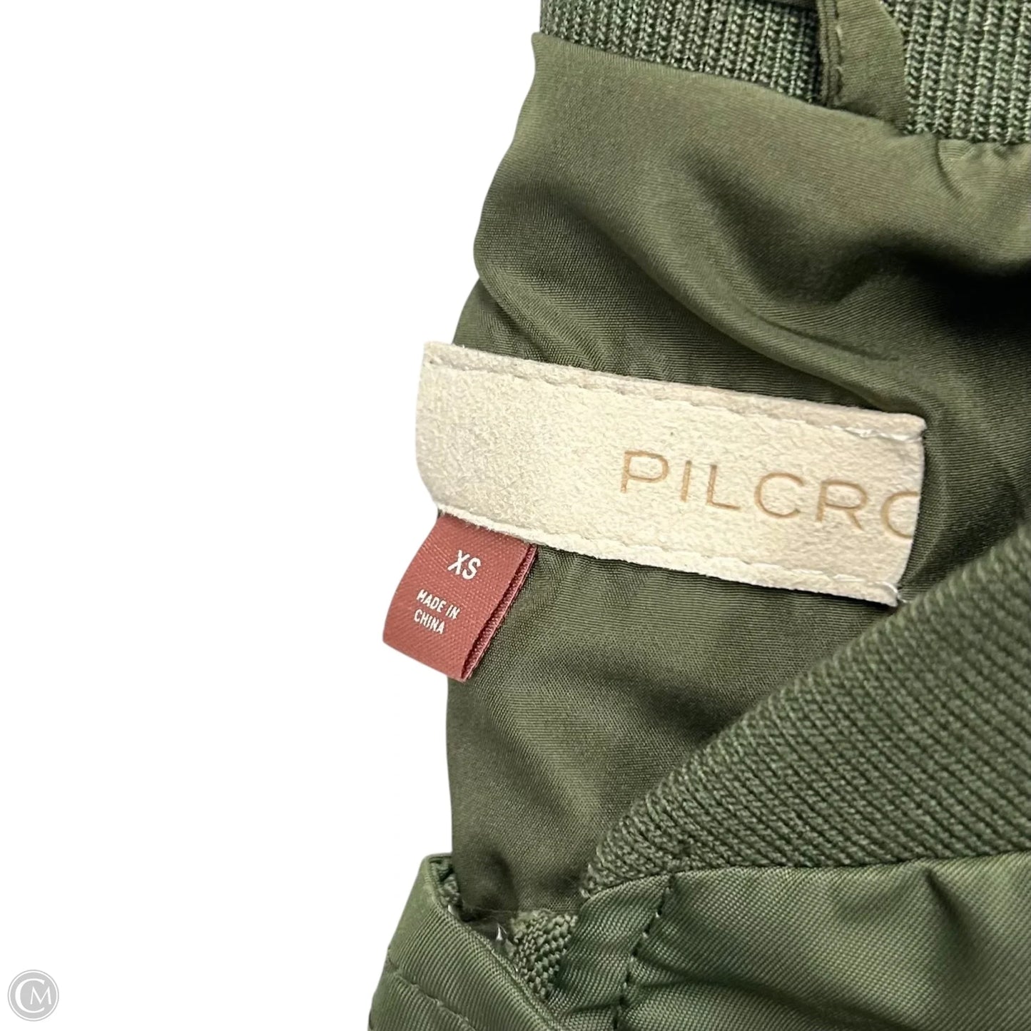 Jacket Moto By Pilcro In Green, Size: Xs
