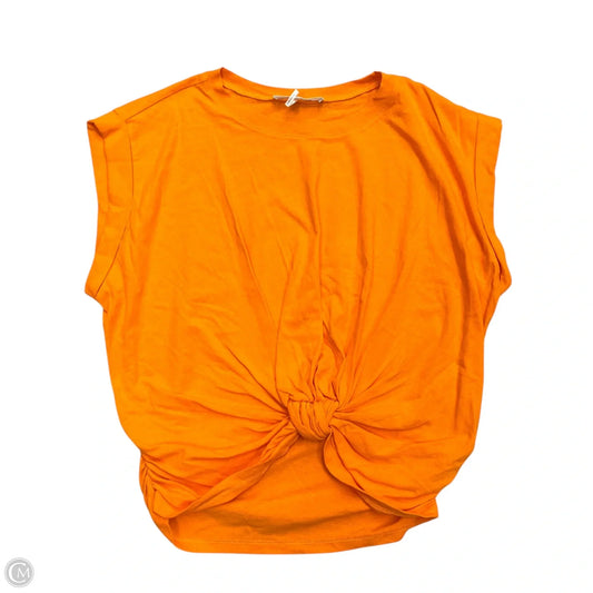 Top Short Sleeve By Frame In Orange, Size: S