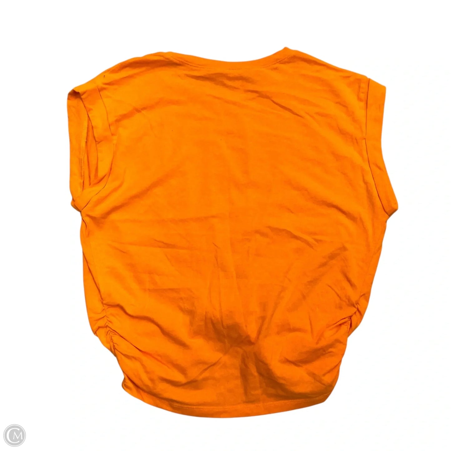 Top Short Sleeve By Frame In Orange, Size: S