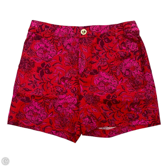 Shorts Designer By Lilly Pulitzer In Pink & Red, Size: 0