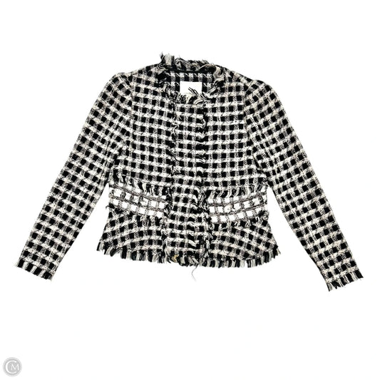 Blazer By Rebecca Taylor In Black & Pink, Size: Xs