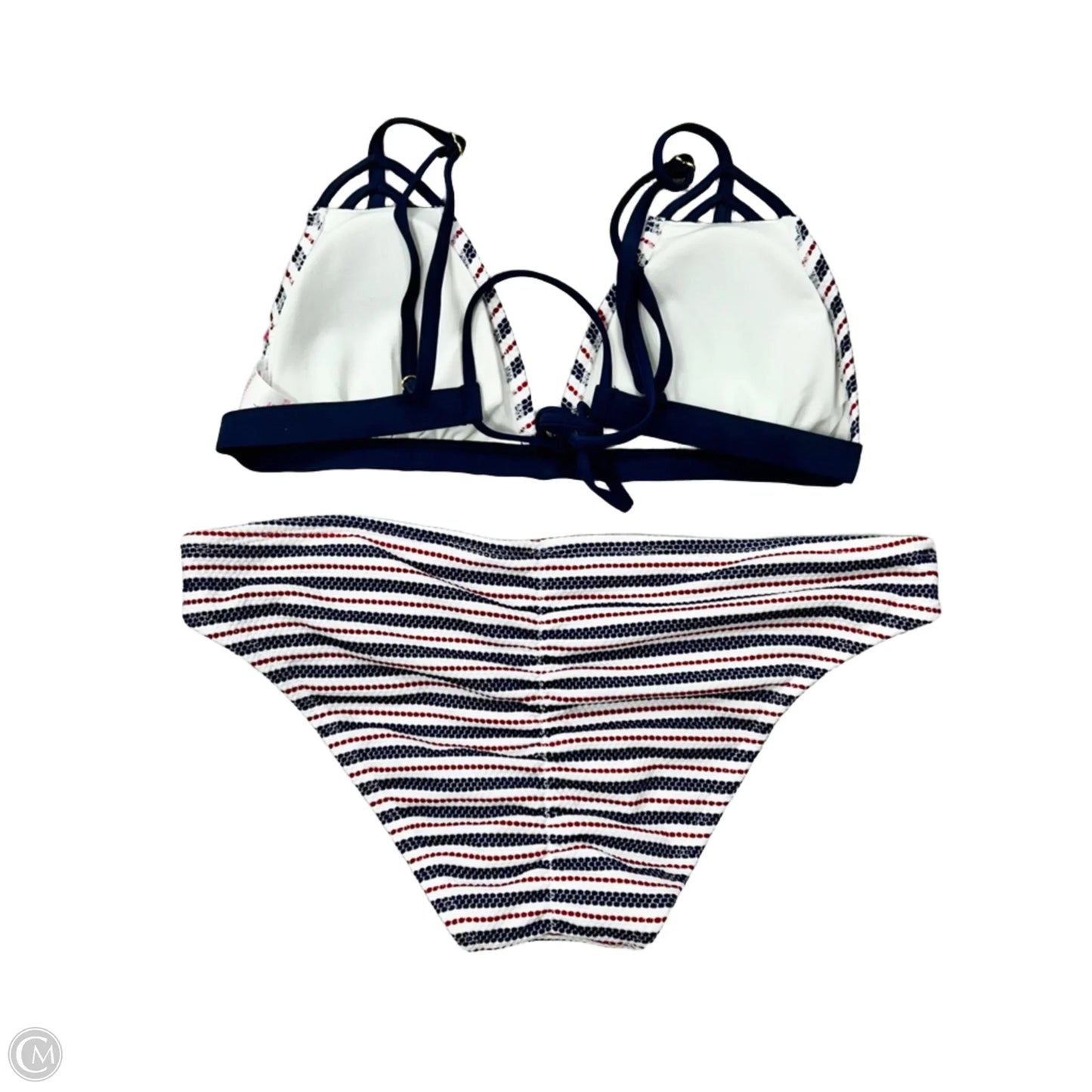 Swimsuit 2pc By Xhilaration In Blue Red & White, Size: L