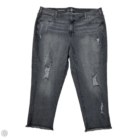 Jeans Straight By Lane Bryant In Black Denim, Size: 22