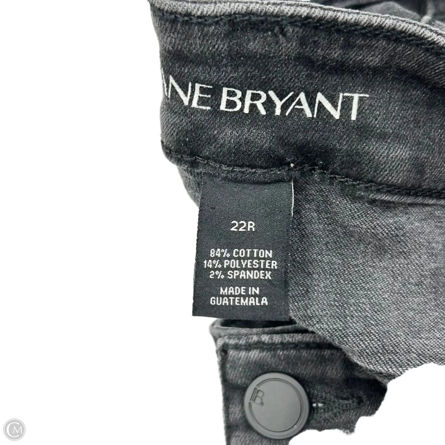 Jeans Straight By Lane Bryant In Black Denim, Size: 22