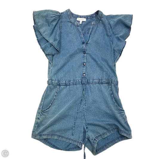 Romper By Michael Stars In Blue Denim, Size: Xs