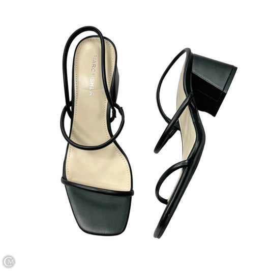 Sandals Heels Block By Marc Fisher In Black, Size: 7.5