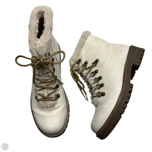 Boots Combat By White Mountain In Cream, Size: 7.5
