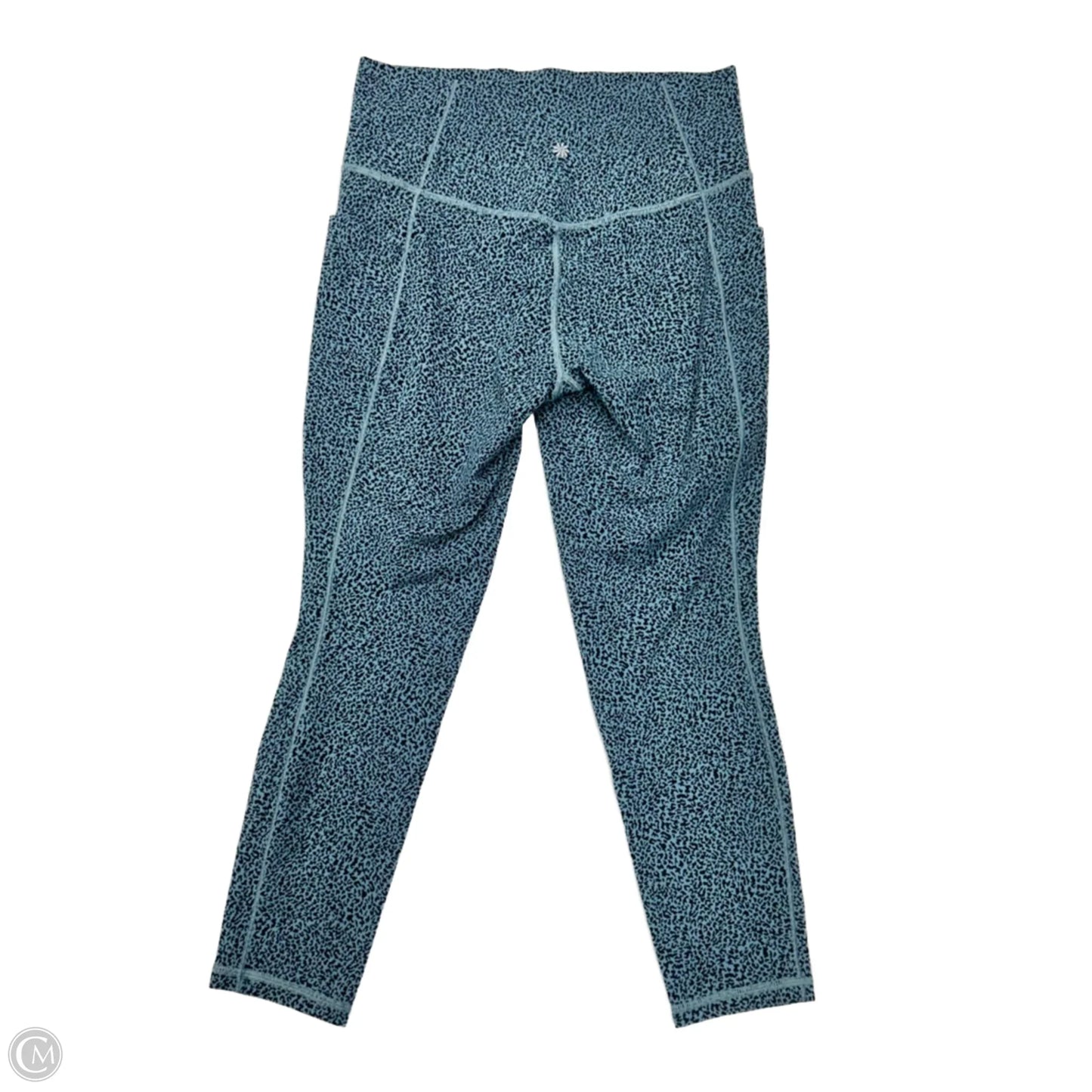 Athletic Leggings By Athleta In Black & Blue, Size: M