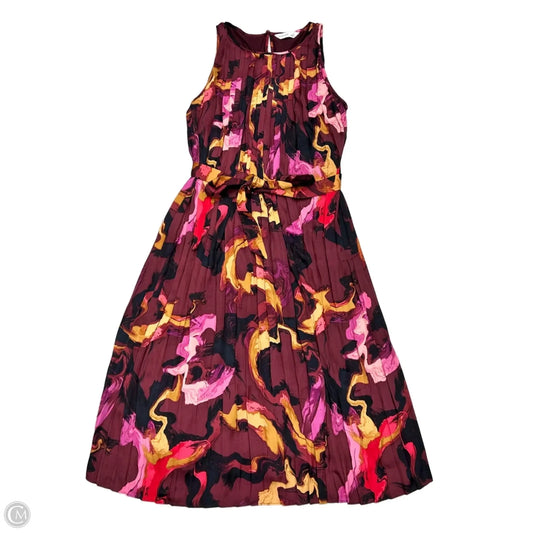 Dress Party Midi By Nine West In Maroon, Size: M
