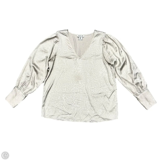 Top Long Sleeve By Rachel Zoe In Tan, Size: M