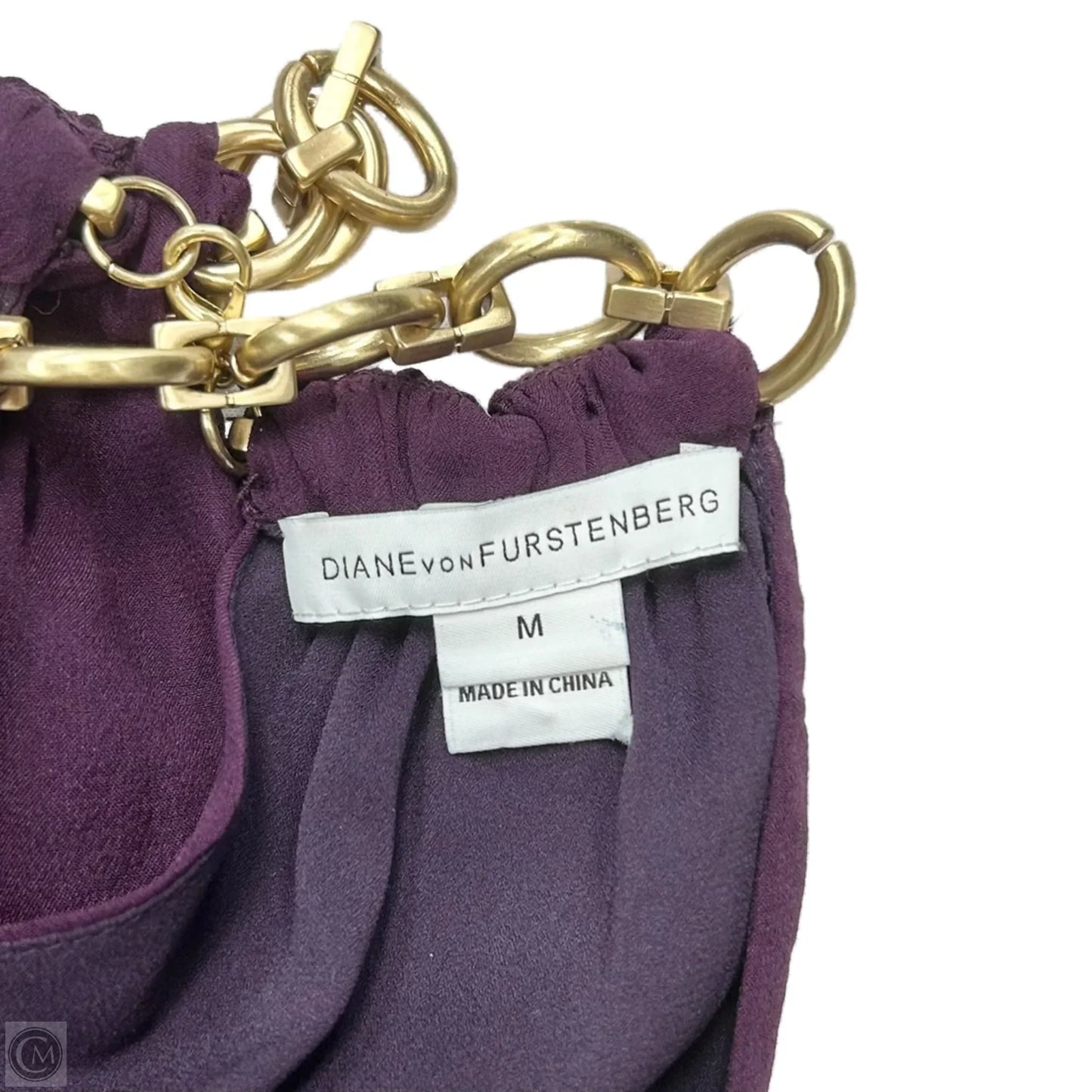 Top Sleeveless Designer By Diane Von Furstenberg In Purple, Size: M