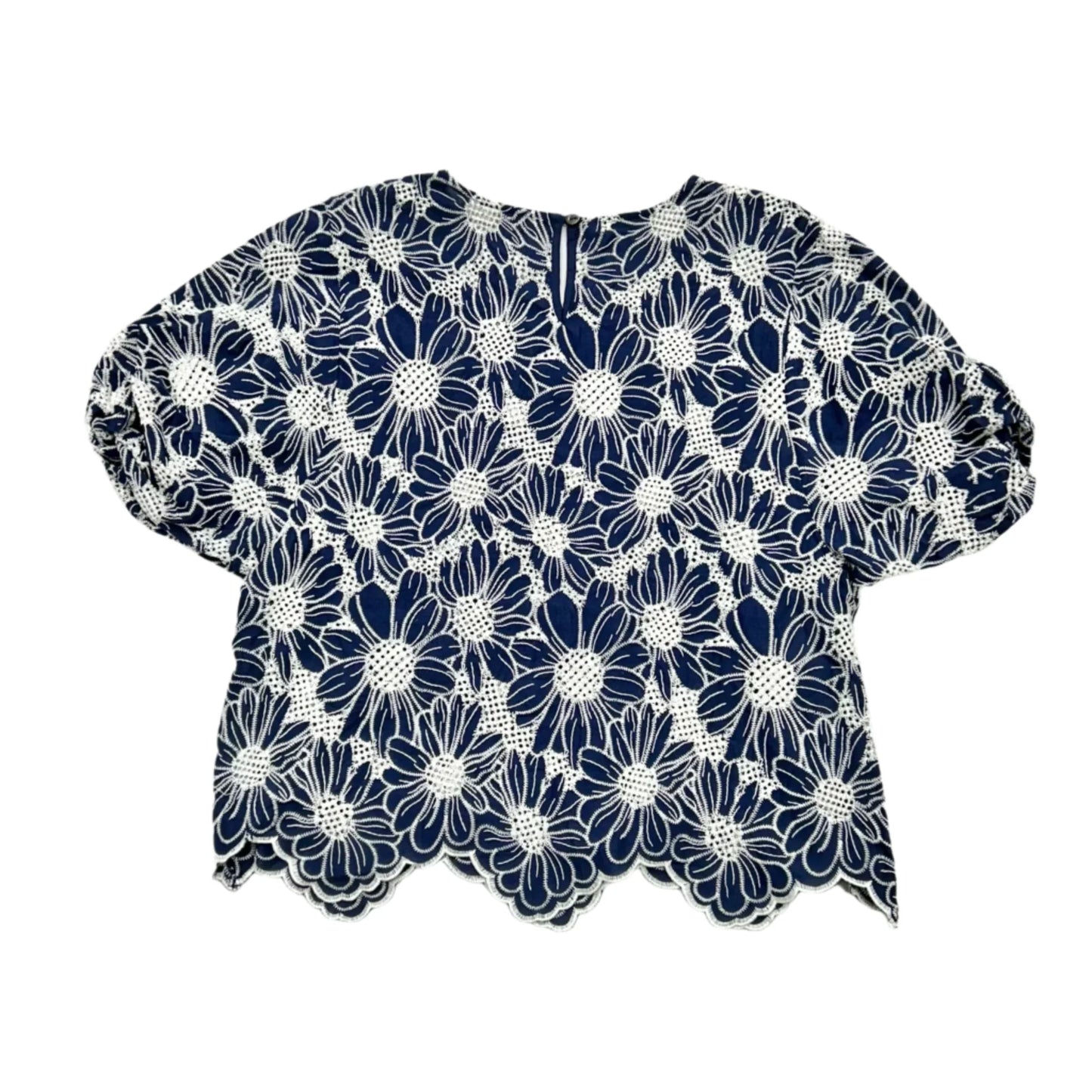 Top Short Sleeve By Solitaire In Navy, Size: Xl