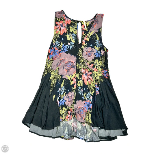 Top Sleeveless By Free People In Floral Print, Size: S