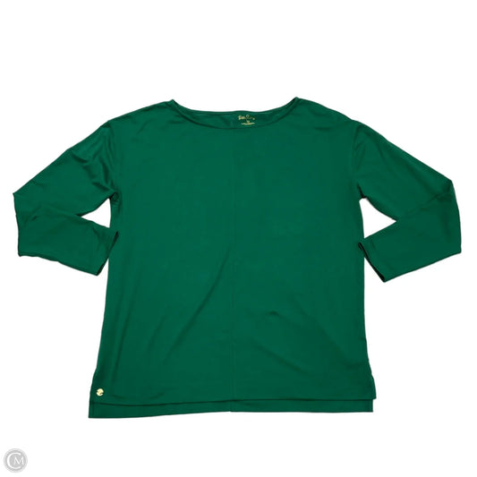 Top Long Sleeve Designer By Lilly Pulitzer In Green, Size: M