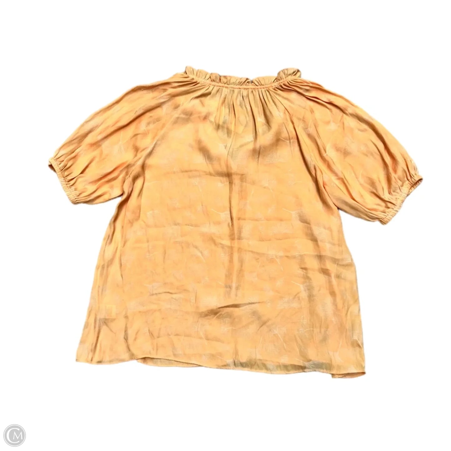 Top Short Sleeve By Current Air In Orange, Size: S