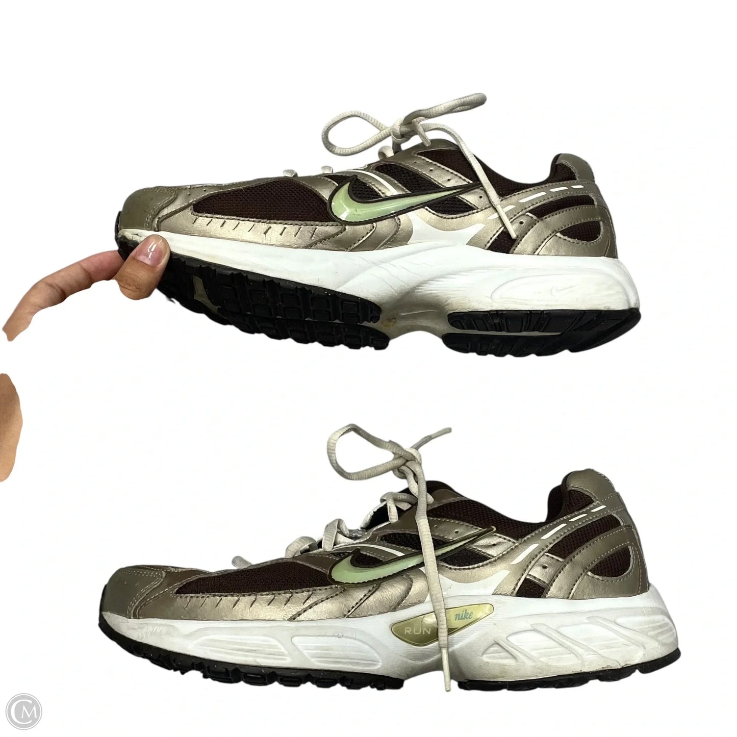 Shoes Athletic By Nike In Brown & Green, Size: 11