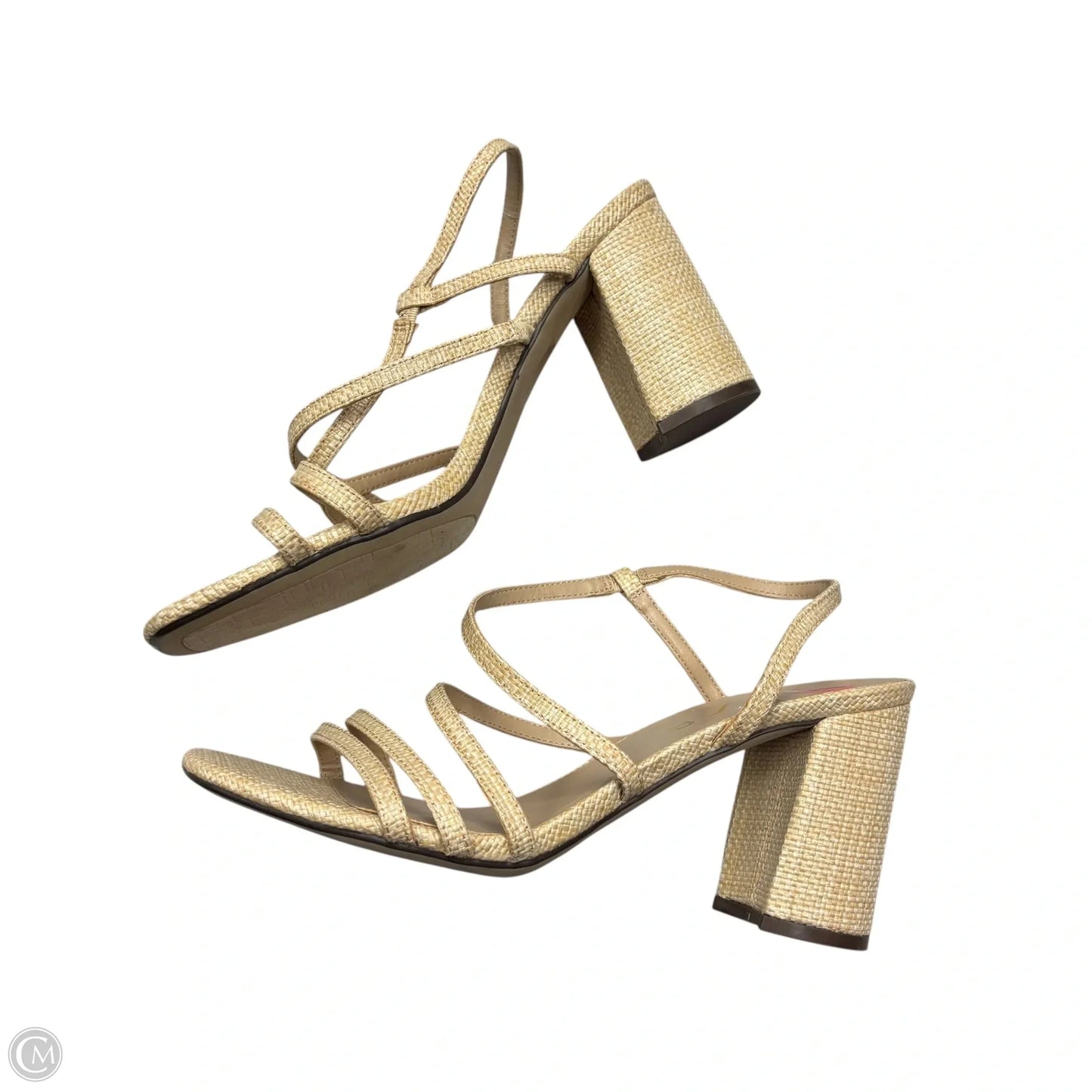Sandals Heels Block By Unisa In Tan, Size: 10
