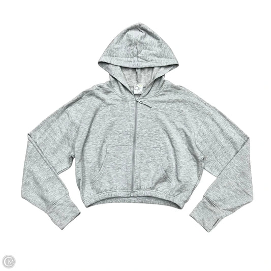 Sweatshirt Hoodie By Aerie In Grey, Size: M
