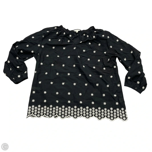 Top Long Sleeve By Adiva In Black & White, Size: 2x