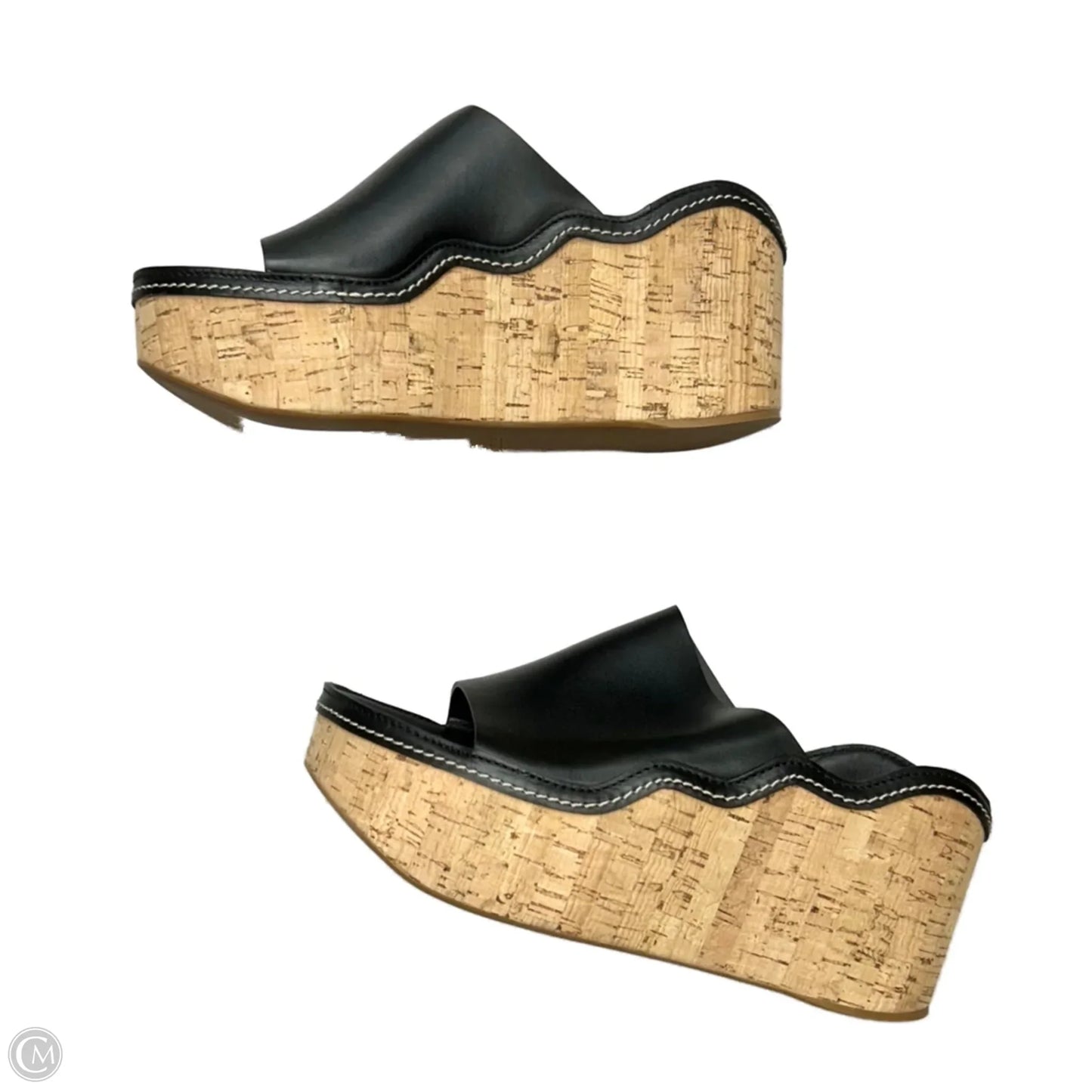 Sandals Luxury Designer By Chloe In Black, Size: 8.5