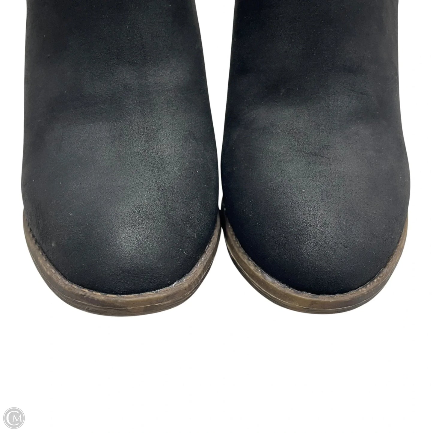 Boots Ankle Heels By Extreme In Black & Gold, Size: 6